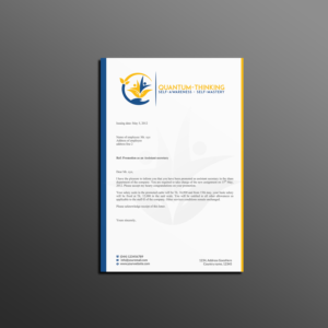 Diseño de Membrete por Creations Box 2015 para Quantum Thinking | Diseño: #17140376