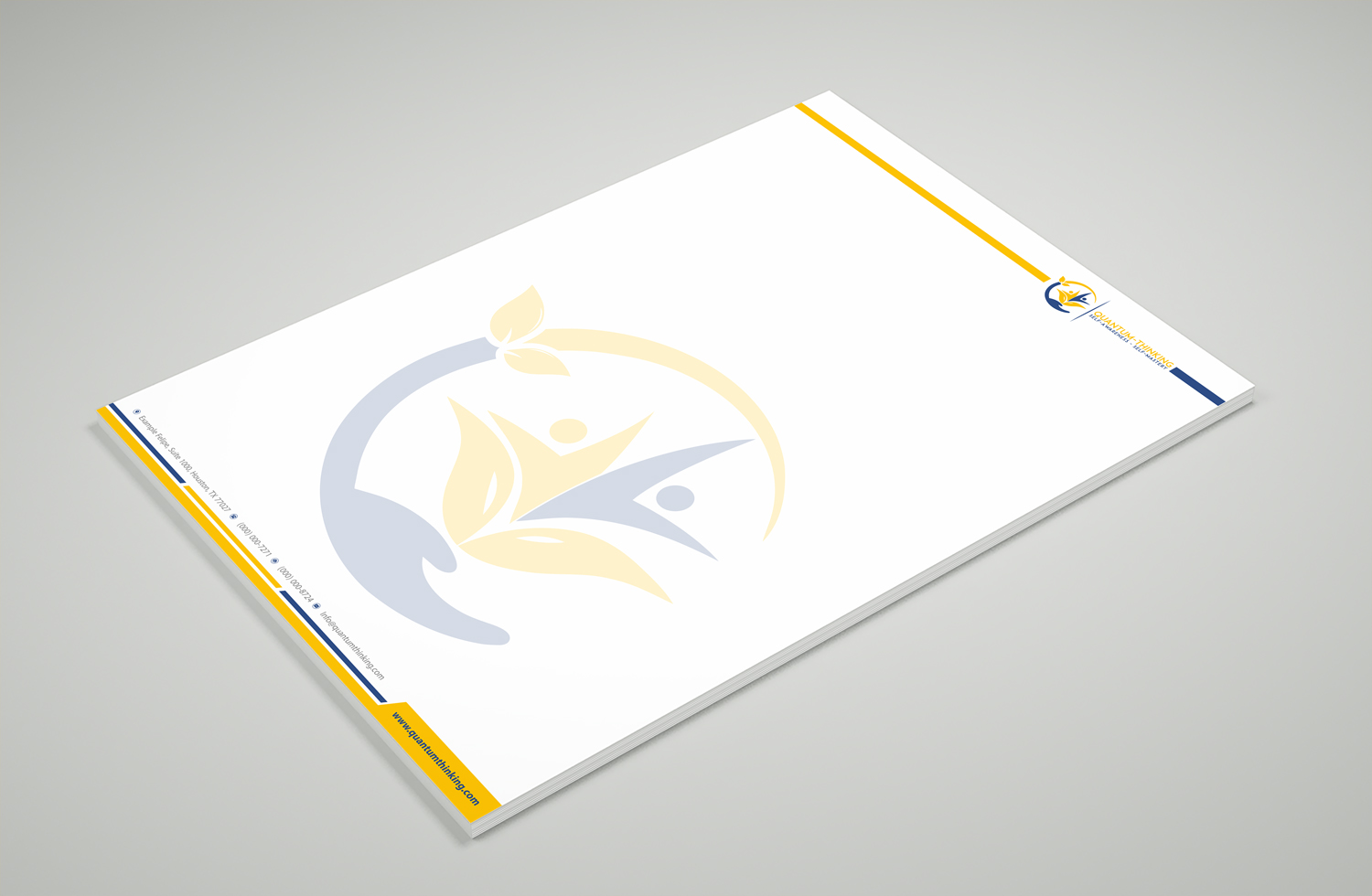 Diseño de Membrete por Petter Goms para Quantum Thinking | Diseño #17151267