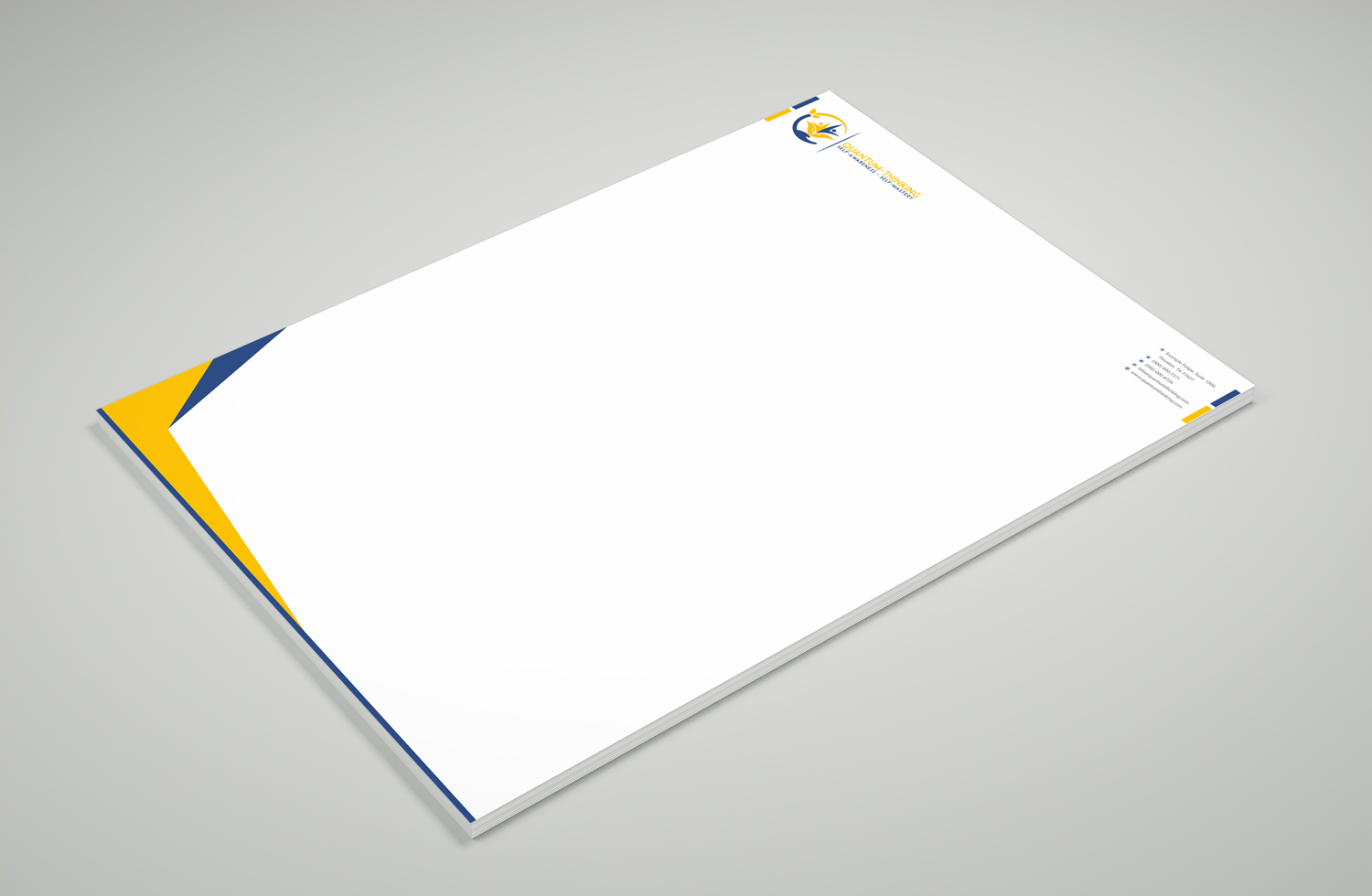 Letterhead Design by Petter Goms for Quantum Thinking | Design #17151717