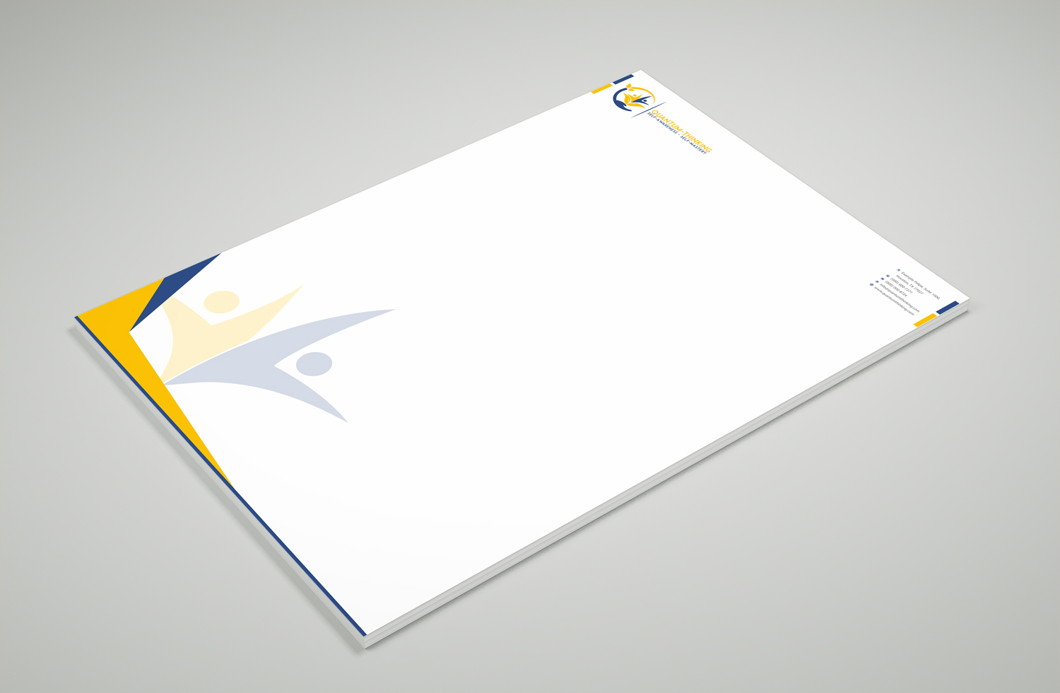 Letterhead Design by Petter Goms for Quantum Thinking | Design #17151718