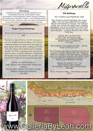 Mignanelli Winery | Flyer Design by galleria.by.leah