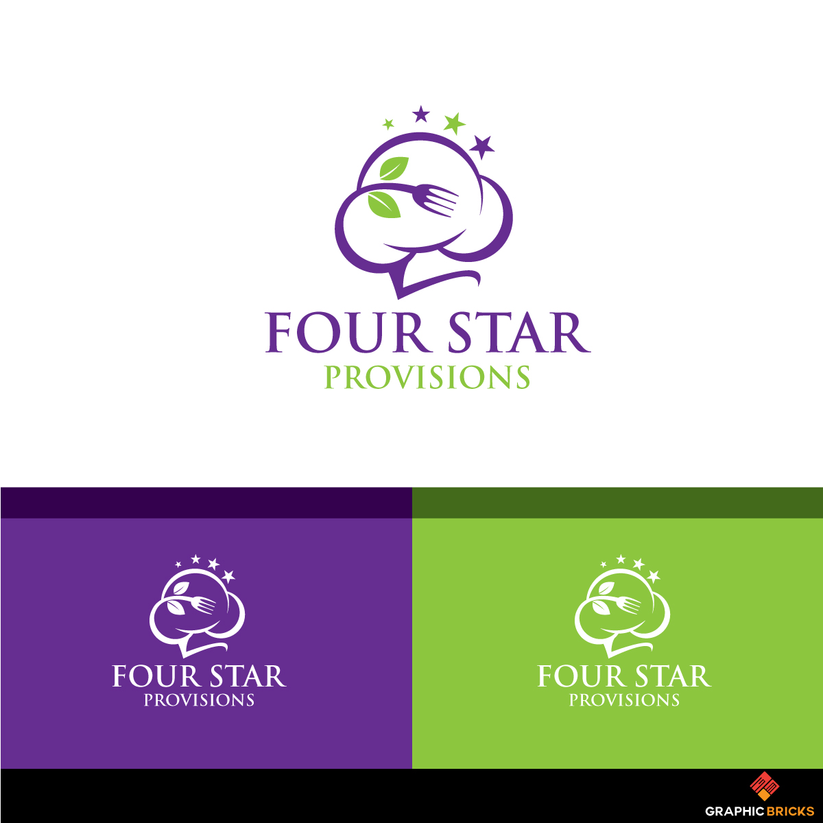 Logo Design by Graphic Bricks for Four Star Seafood  | Design #17134154