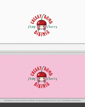 Cherry Bomb Bikinis. Stay Cherry. | Logo Design by AD-X