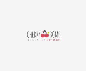 Cherry Bomb Bikinis. Stay Cherry. | Logo Design by Anekaa