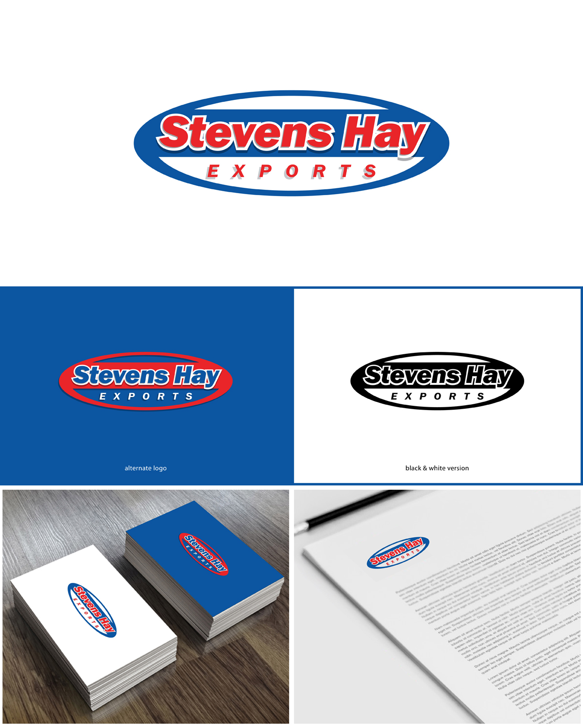 Logo Design by MoonFeather for Stevens Hay Exports | Design #17133087
