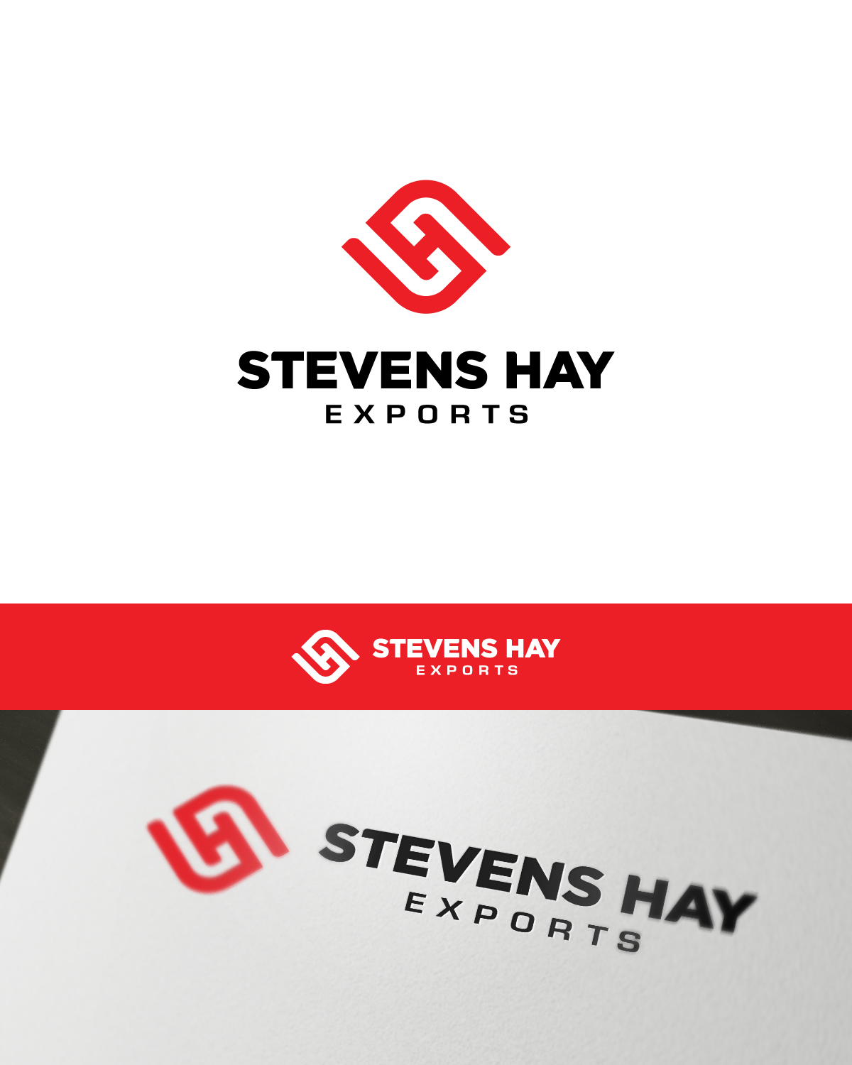Logo Design by Hermeneutic for Stevens Hay Exports | Design #17140905