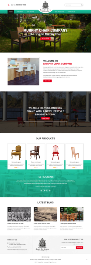 Web Design by pb for murphy chair company | Design: #17136381