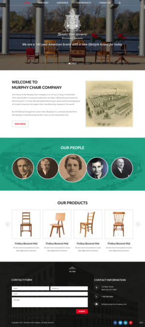 Web Design by pb for murphy chair company | Design: #17136384