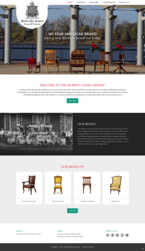 Web Design by pb for murphy chair company | Design: #17136386