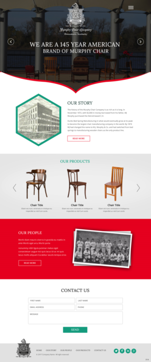 Web Design by pb for murphy chair company | Design: #17136388