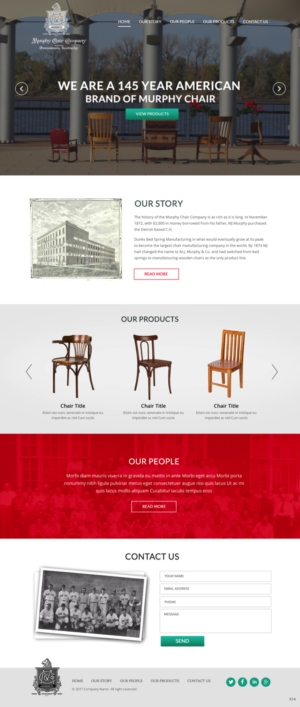 Web Design by pb for murphy chair company | Design: #17136390