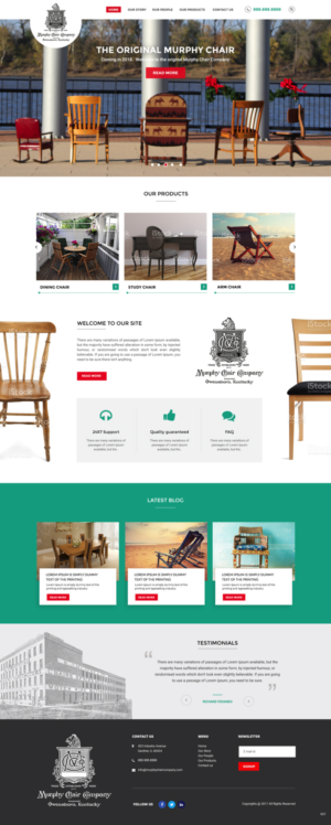 Web Design by pb for murphy chair company | Design: #17136391