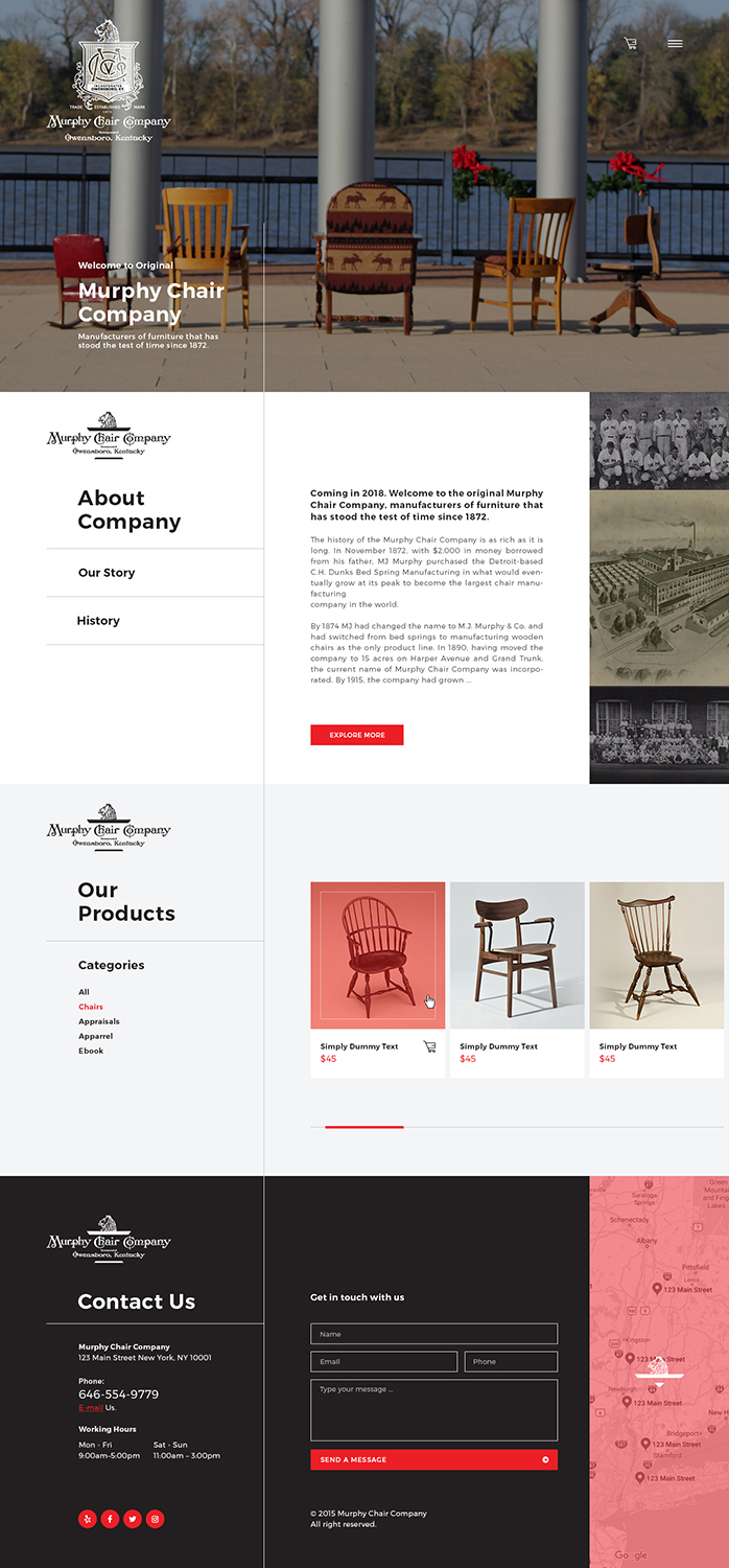 Web Design by Ved Web Services for murphy chair company | Design #17136776