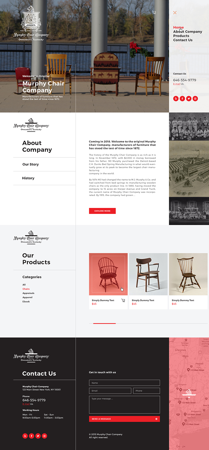 Web Design par Ved Web Services pour murphy chair company | Design #17136777