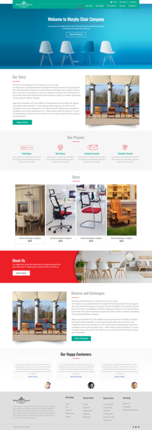 Web Design by Kingdom Vision for murphy chair company | Design: #17143912