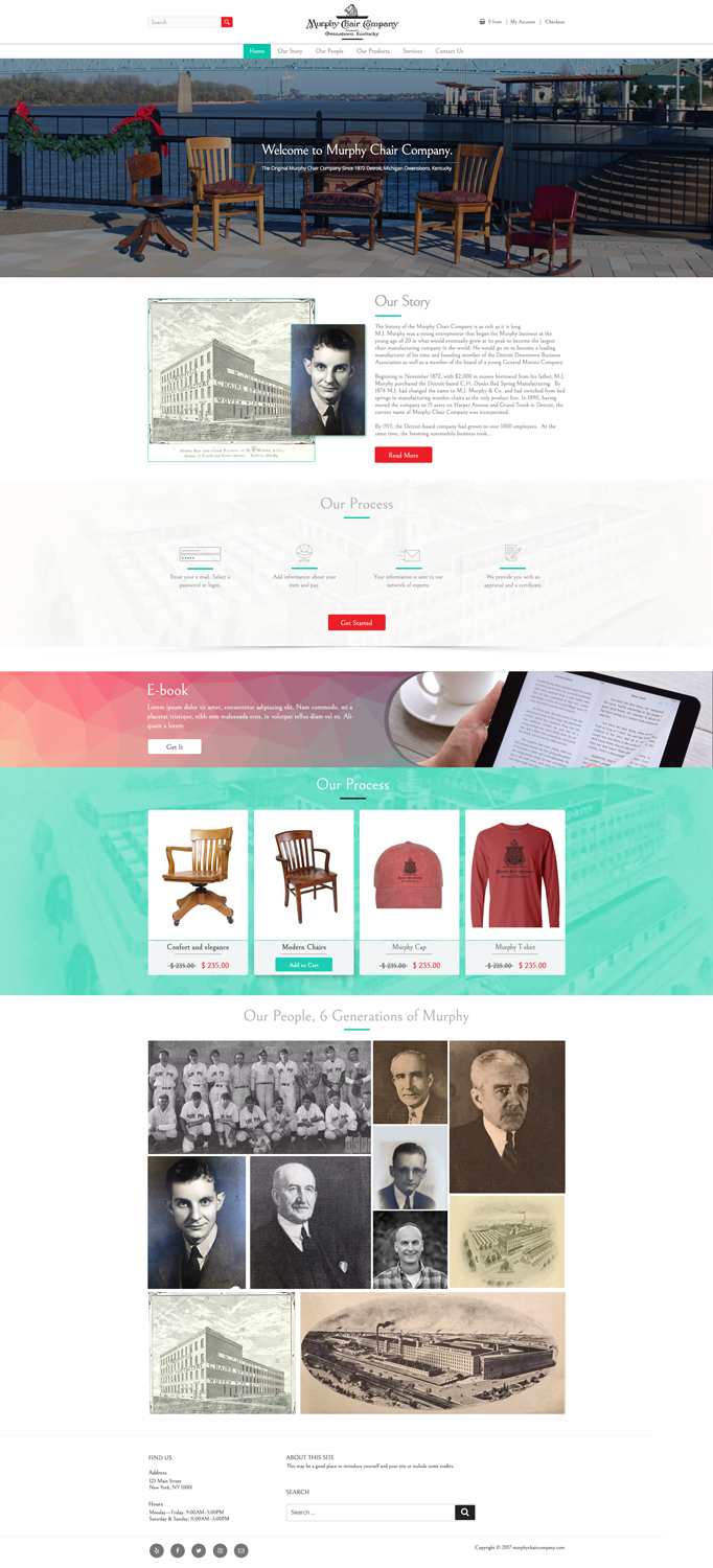 Web Design by Kingdom Vision for murphy chair company | Design #17174023