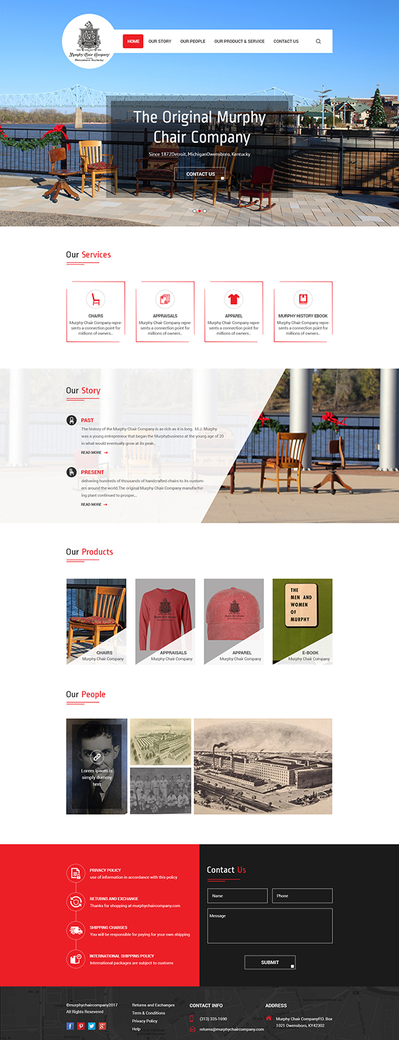 Web Design by PiXthemes for murphy chair company | Design #17244962