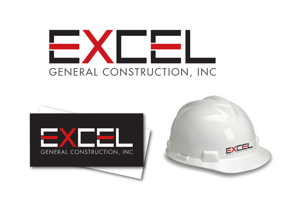 Logo-Design von Halfull Media für Excel General Construction, Inc | Design #627640