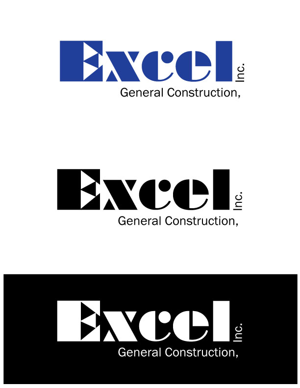 Logo Design by Colleen Grady Graphic Design for Excel General Construction, Inc | Design #624237