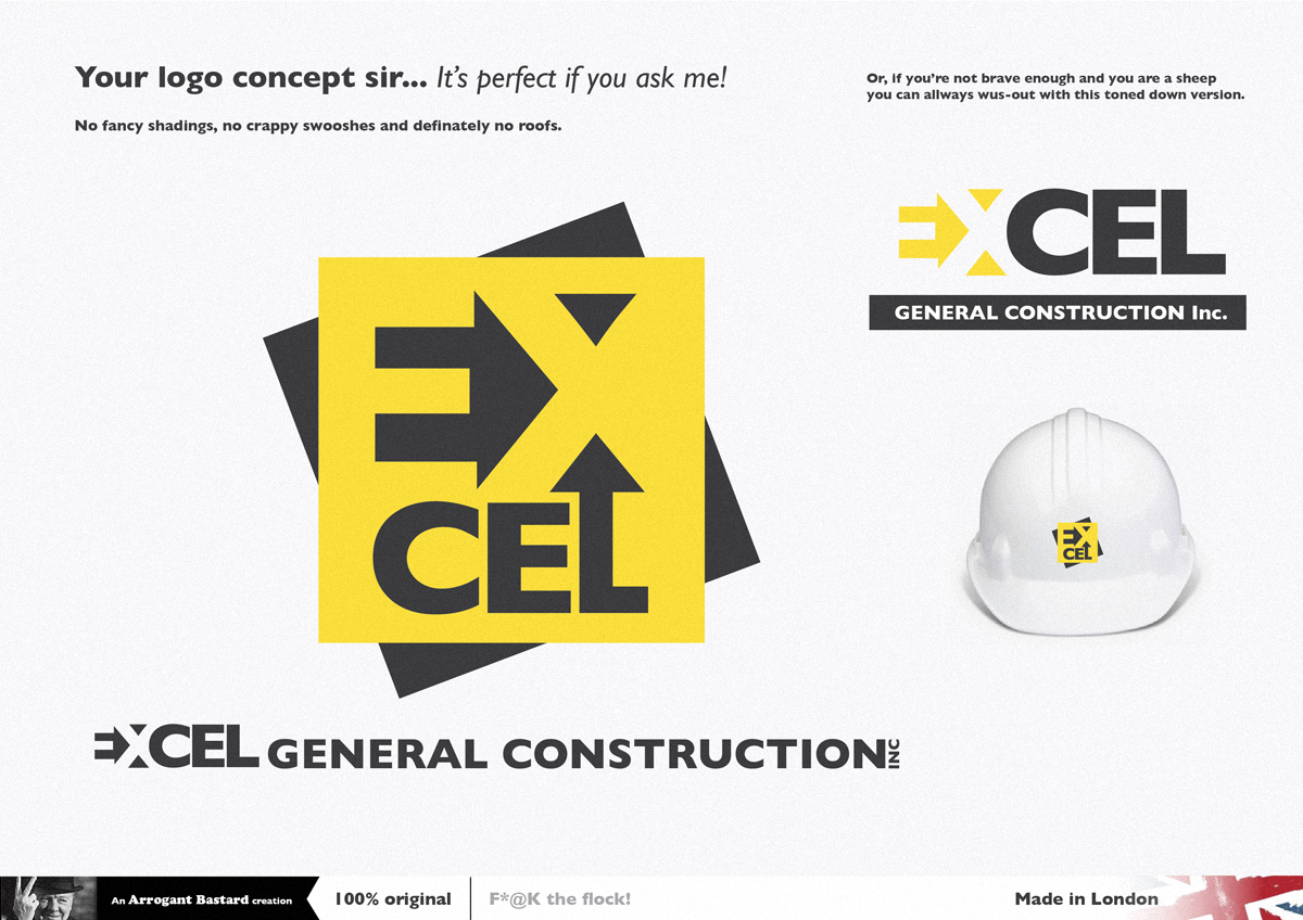 Logo Design by Arrogant Bastard Creatives for Excel General Construction, Inc | Design #622813