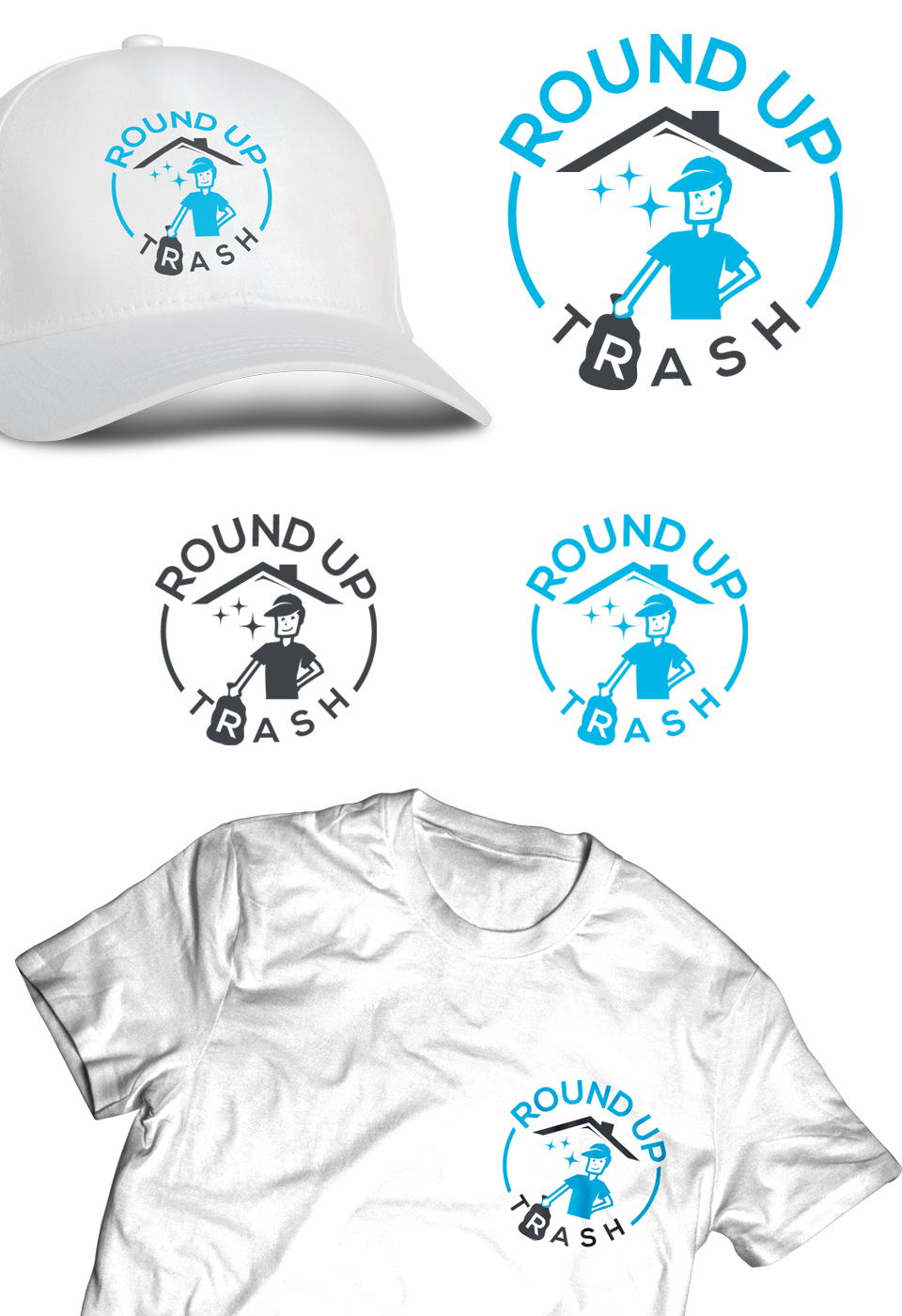 Logo Design by Maher Sh for Round Up Trash | Design #17149622