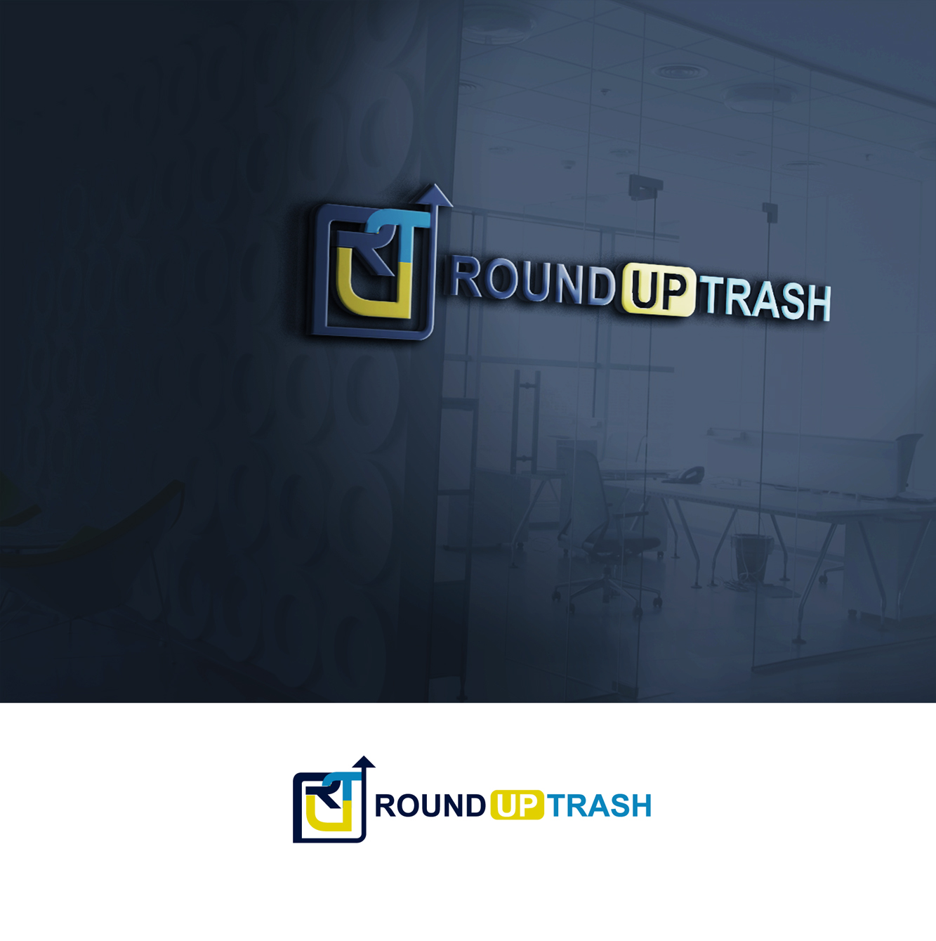 Logo Design by opieq for Round Up Trash | Design #17144157
