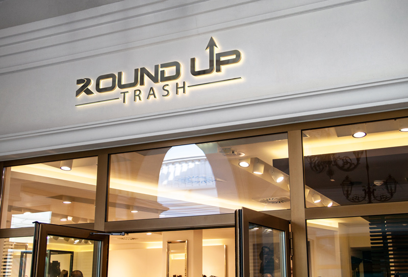 Logo Design by rocklee for Round Up Trash | Design #17154542