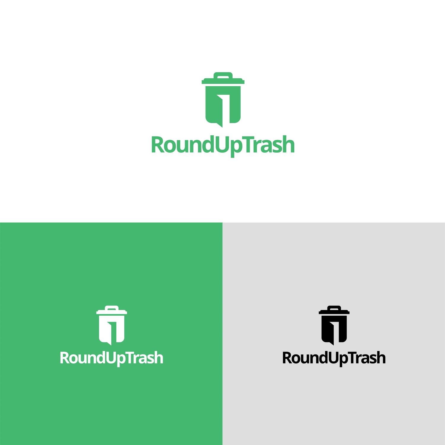 Logo Design by iyanbukan 2 for Round Up Trash | Design #17144979