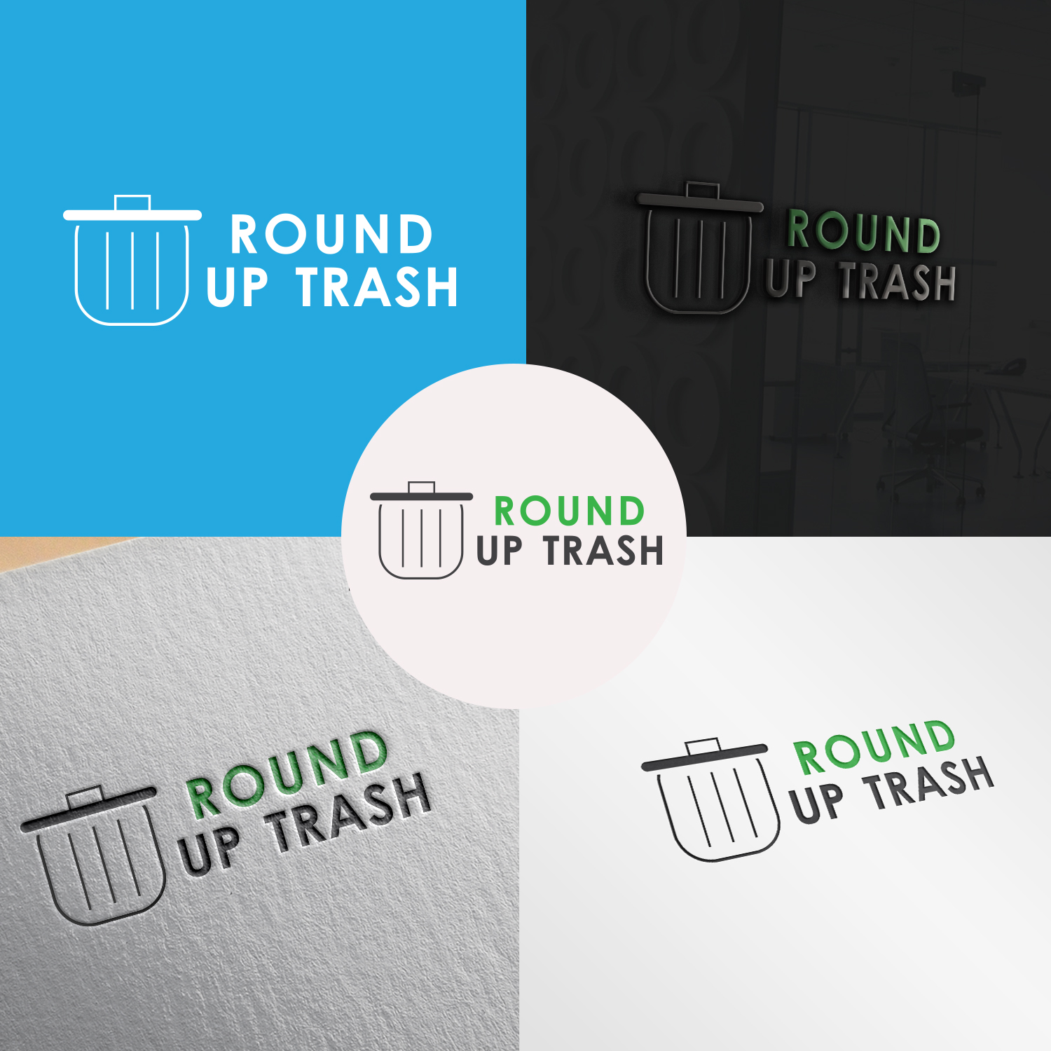 Logo Design by Art creation 2 for Round Up Trash | Design #17146940