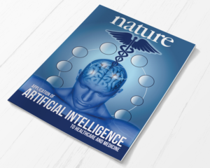 Nature Cover - AI for medecine | Buchumschlag Design von paulkanjosh