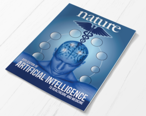 Nature Cover - AI for medecine | Book Cover Design by paulkanjosh