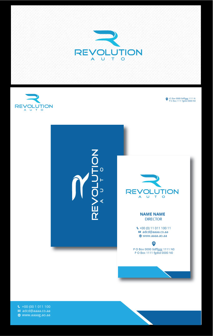 Logo Design by zebronicgraphic for Revolution Auto | Design #17175777