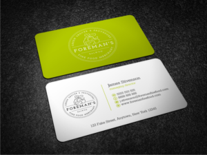 Business card for a gourmet fruit and vegetable retail store | Visitenkarten-Design von Atvento Graphics