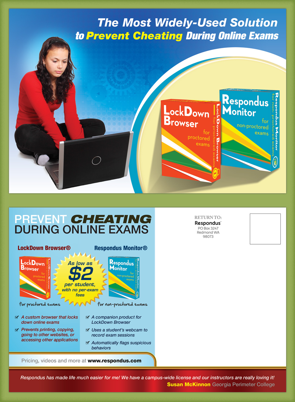 Postkarten-Design von UrbainFX für Respondus | Design #17388147