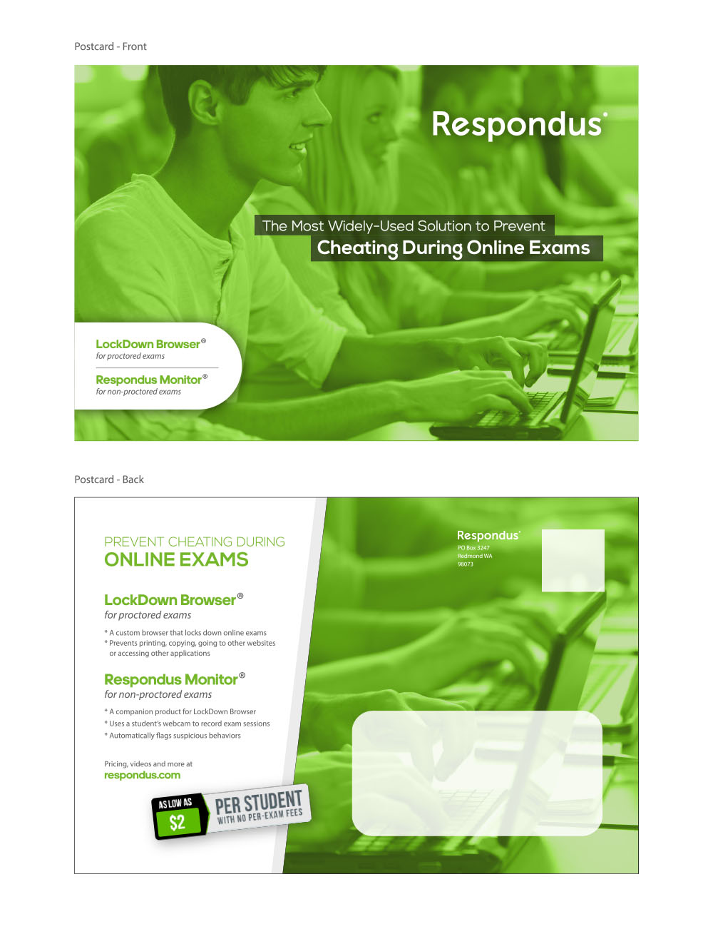 Design de Carte Postale par creative.visuals pour Respondus | Design #17302909