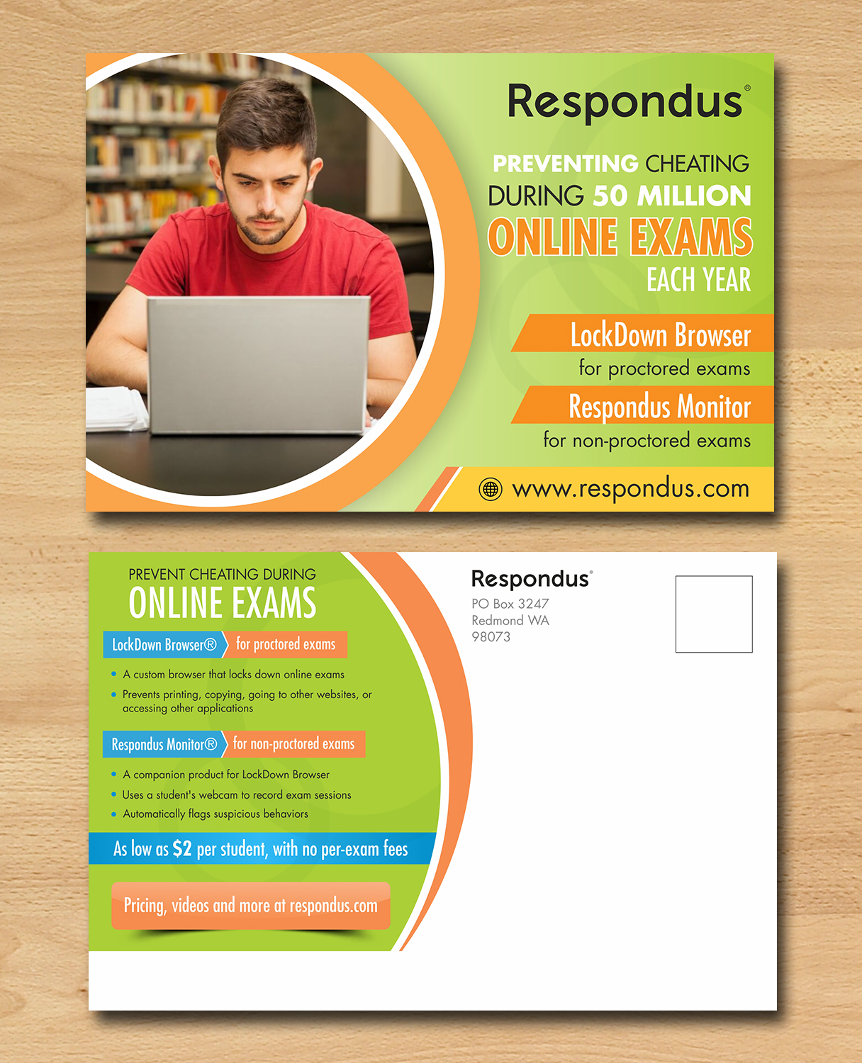 Postcard Design by ecorokerz for Respondus | Design #17270461