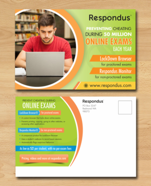 Postcard design for online testing software | Diseño de Postal por ecorokerz