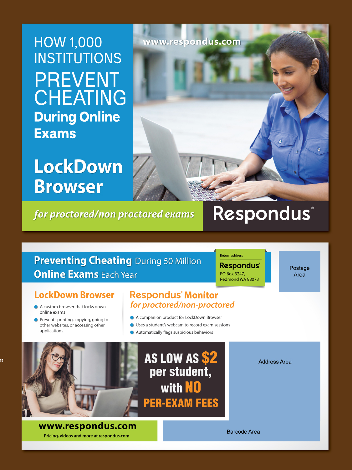 Postcard Design by meet007 for Respondus | Design #17296361