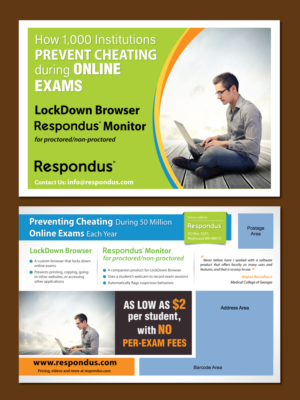 Postcard design for online testing software | Diseño de Postal por meet007