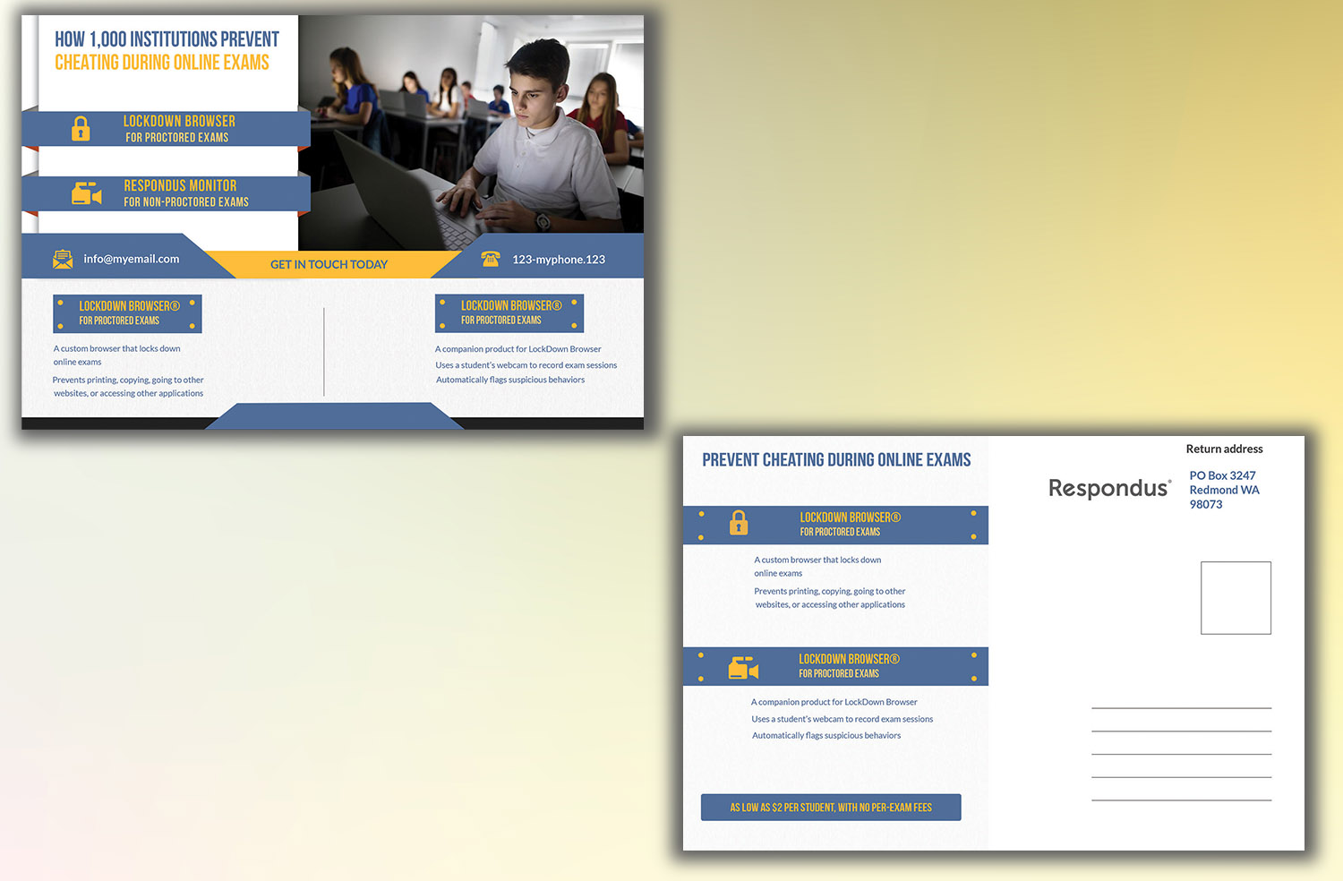 Postcard Design by Spydaman for Respondus | Design #17297801