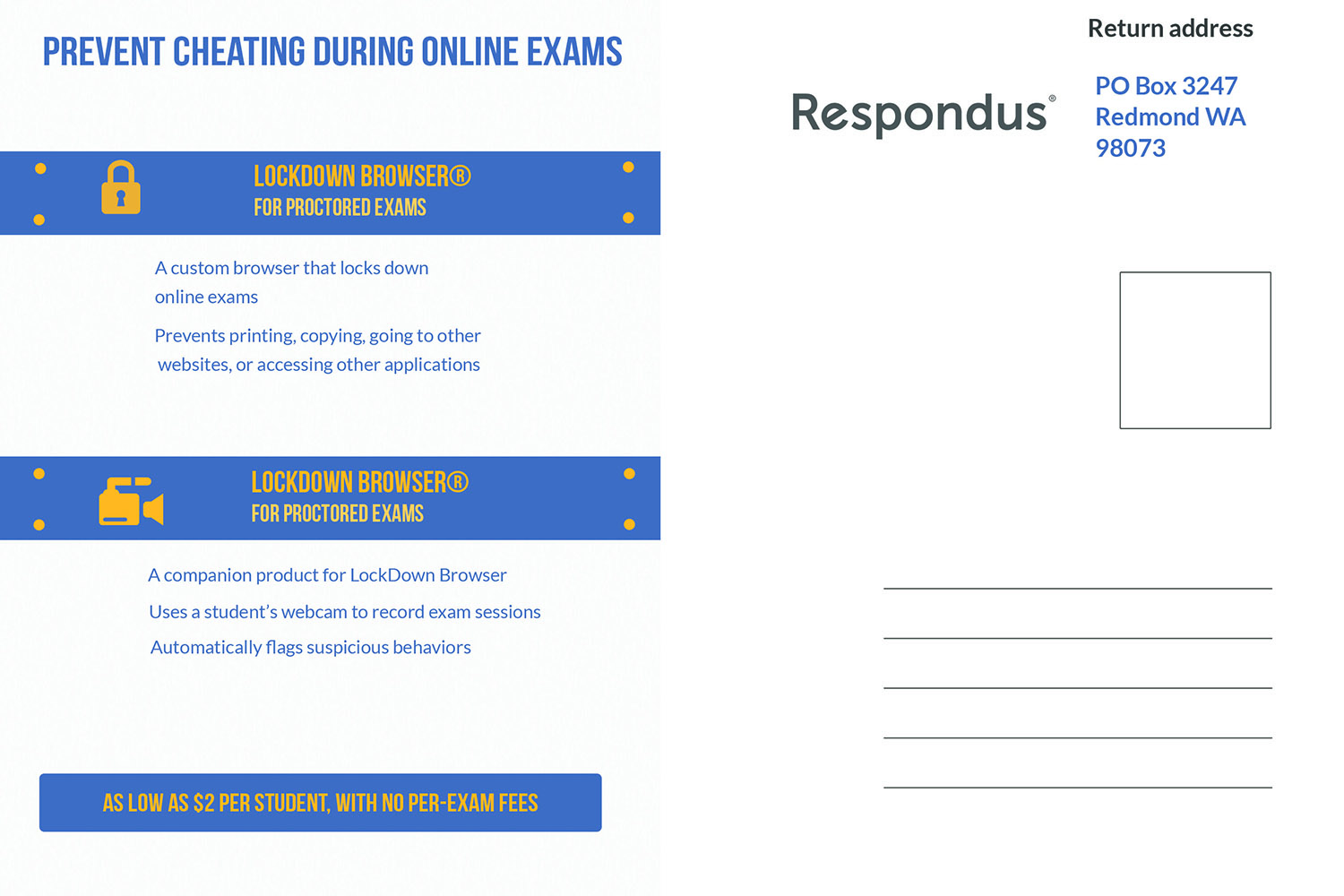 Postkarten-Design von Spydaman für Respondus | Design #17297805