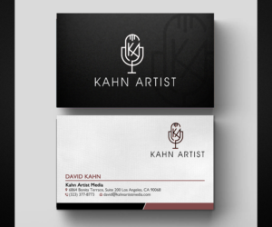 Business Card Design by Designers Hub for Kahn Artist Media | Design: #17153385