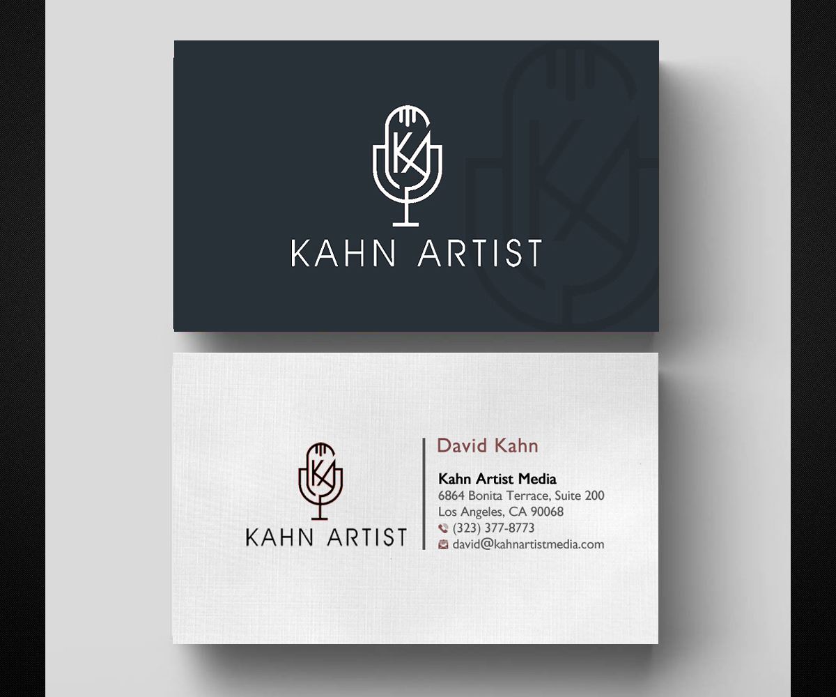 Business Card Design by Designers Hub for Kahn Artist Media | Design #17202655