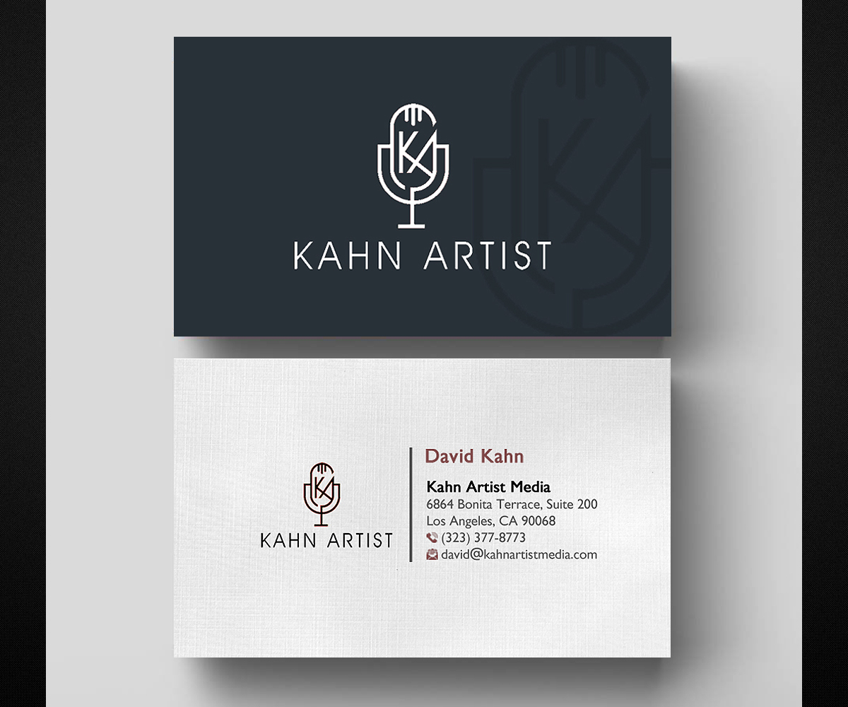 Business Card Design by Designers Hub for Kahn Artist Media | Design #17253438