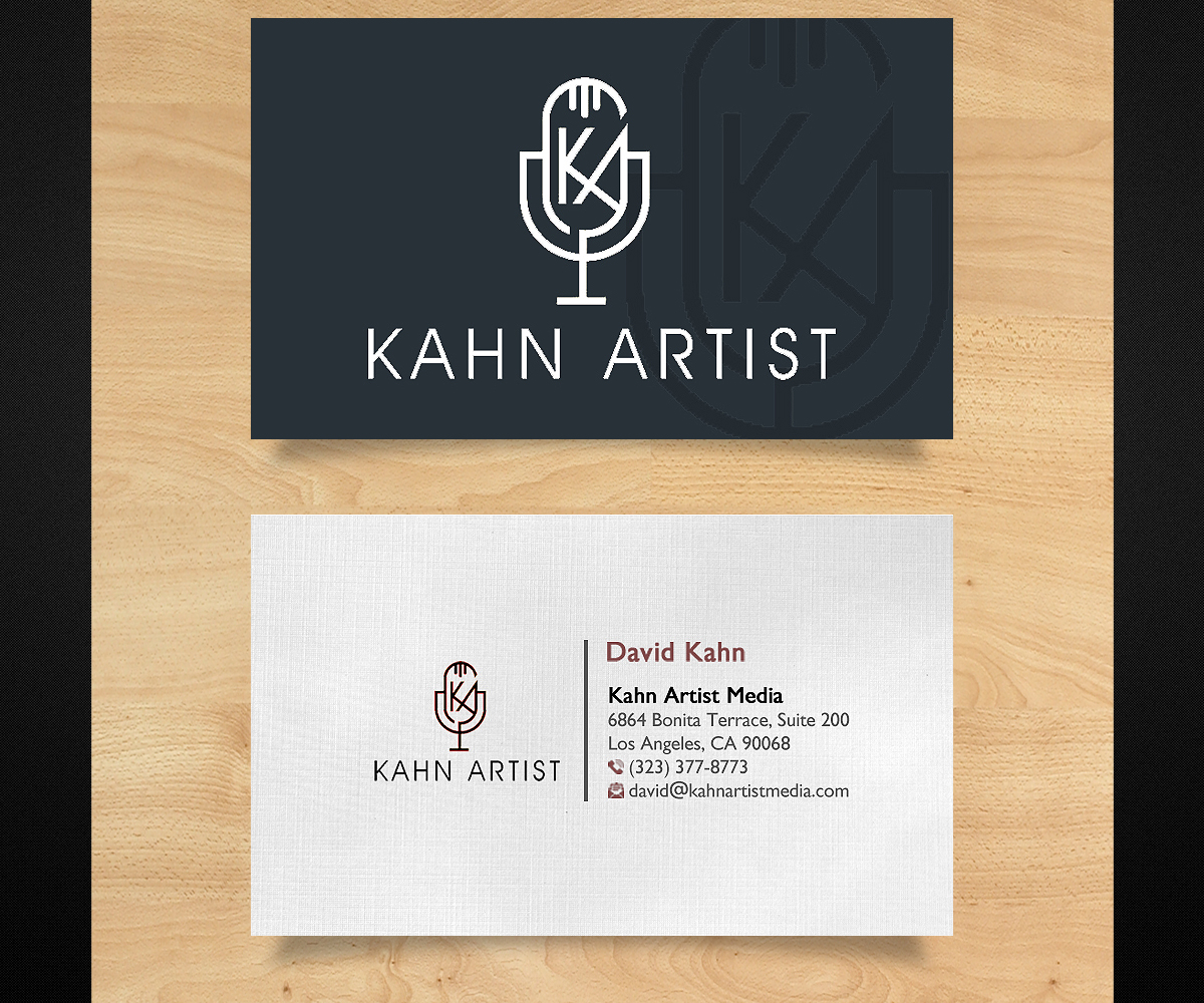 Business Card Design by Designers Hub for Kahn Artist Media | Design #17258086