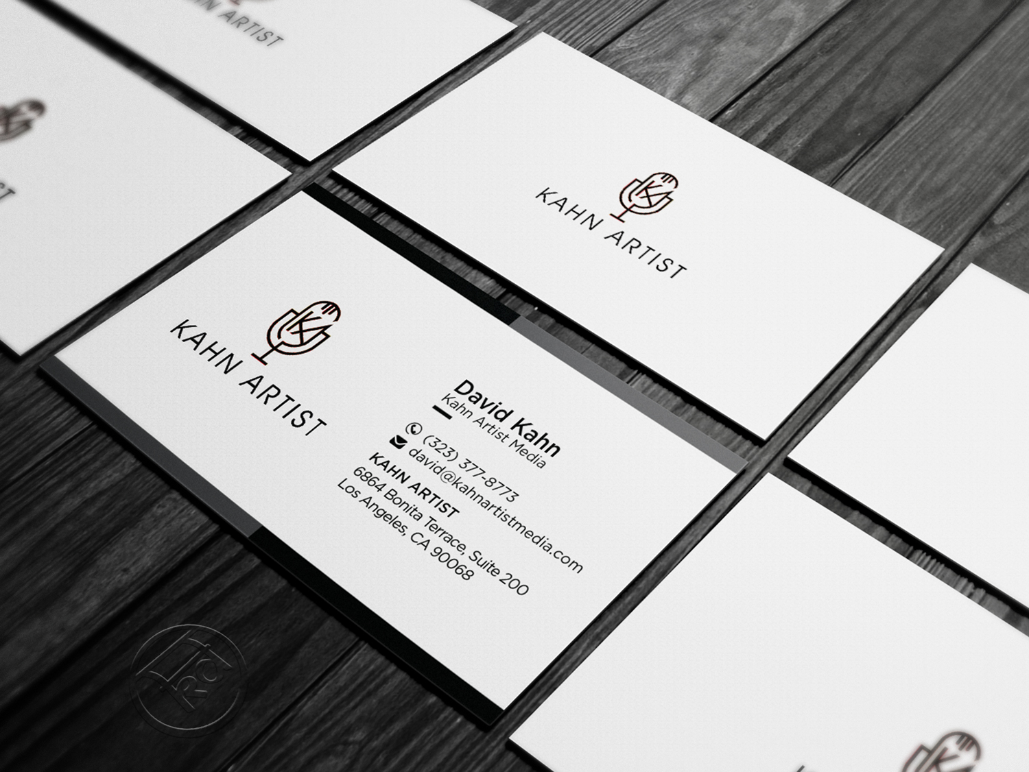 Design de Carte de Visite par kreativedhir pour Kahn Artist Media | Design #17150715