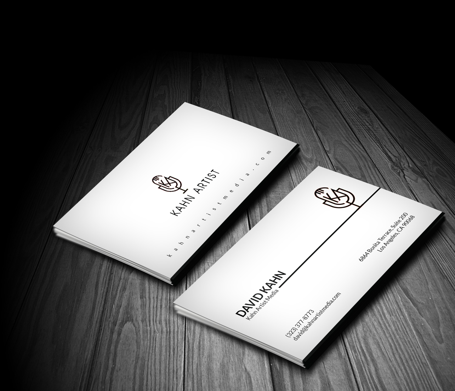 Diseño de Tarjeta de Presentación por kreativedhir para Kahn Artist Media | Diseño #17150948