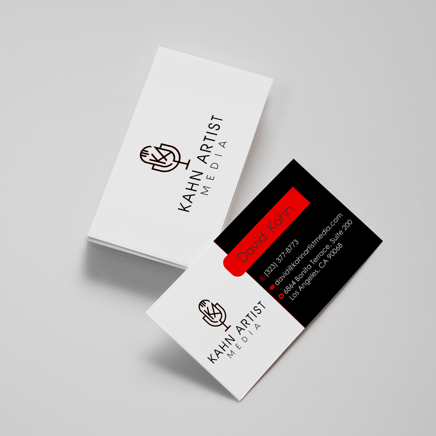 Business Card Design by Ernest Owusu for Kahn Artist Media | Design #17150566