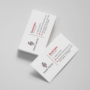 Business Card Design by KennestDesigns for Kahn Artist Media | Design #17150627
