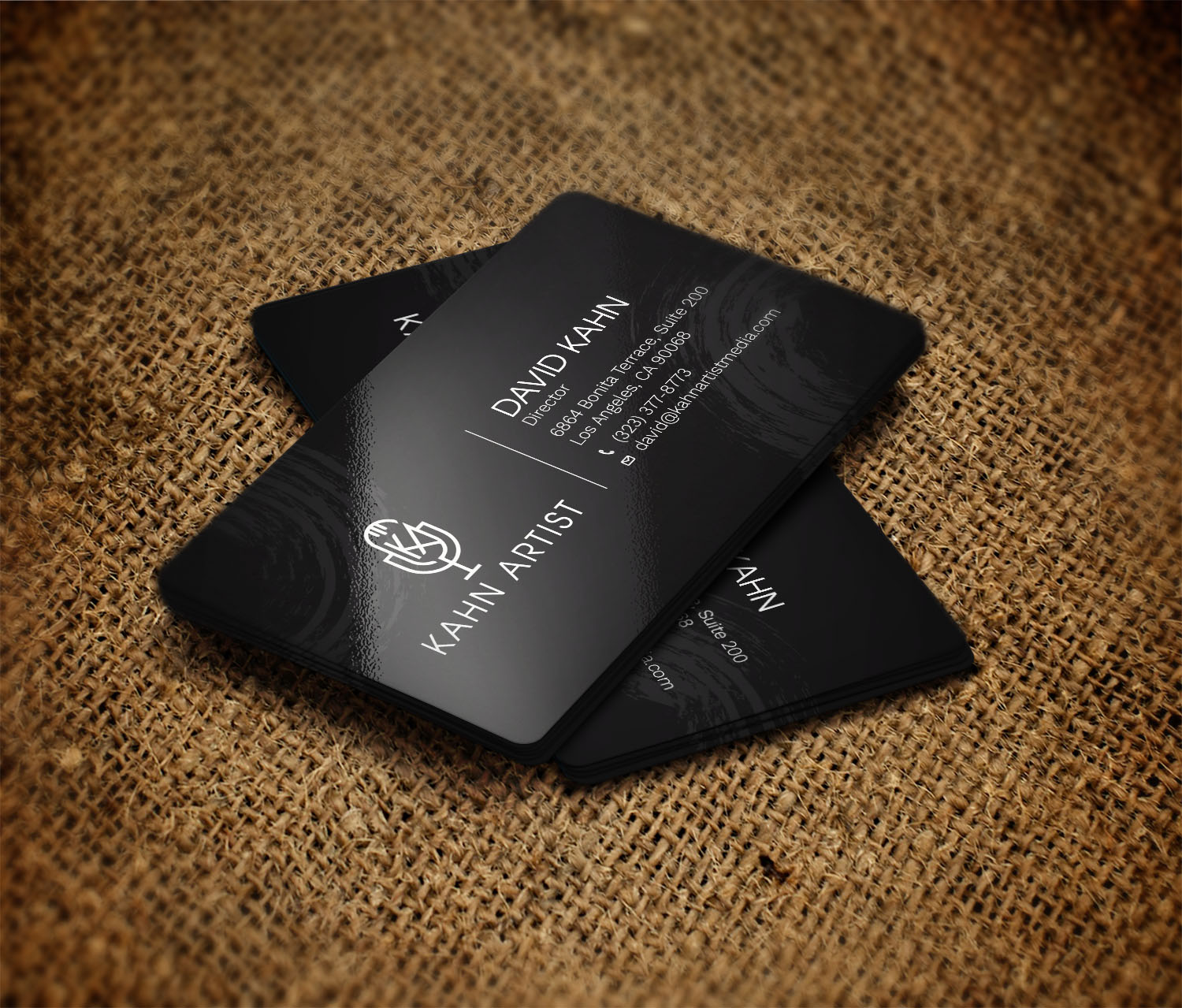 Design de Carte de Visite par Tripti Ranjan Gain pour Kahn Artist Media | Design #17150752